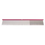 Steel comb 24.5cm pink Steel comb 24.5cm pink