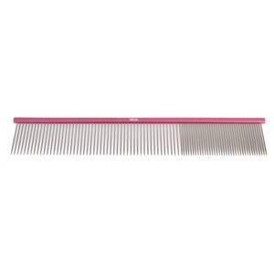 Steel comb 24.5cm pink