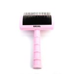 Brosse courbée 12mm à brins rigides rose