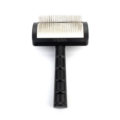 Black Curved 18mm Soft Pins Slicker Brush Black Curved 18mm Soft Pins Slicker Brush