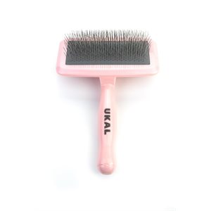 Pink Air Cushion Slicker Brush with Soft Pins