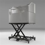 Waggz Electric Grooming Tub Black 50" - Sliding Door