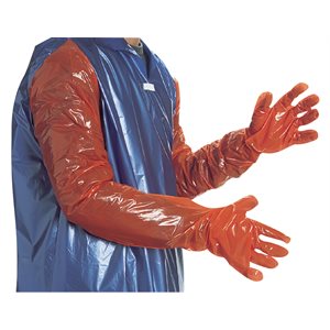 Gant velage POLYSEM orange 1.1 mil boite 100