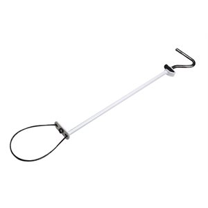 Lasso porcs a tige 60 cm blanc