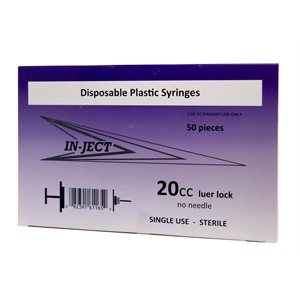 20cc Luer Lock Syringe 50 / Bx