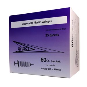 60cc Luer Lock Syringe 25 / Bx