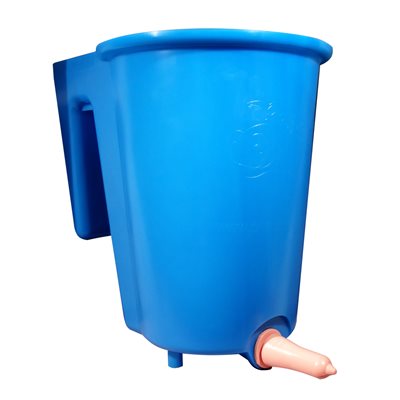 Seau a veau avec 1 peach teat reversible 6l