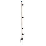 Piquet 1.50m double pointe avec 4 isolateurs annulaire