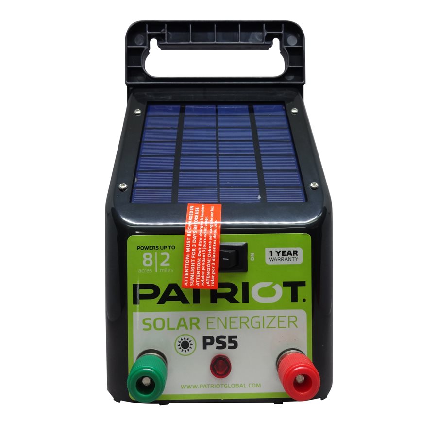 PS5 Solar Fence Charger 4v 0.05j Patriot Ukal Canada