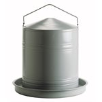 Abreuvoir émaillée grise poule 20L
