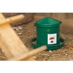 CHICK'A Poultry Feeder - Green Enamelled 3L