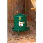 CHICK'A Poultry Feeder Green Enamelled 10L