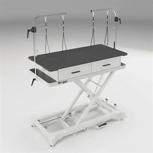 Table de toilettage Waggz Store électrique avec tiroir - blanche 908p