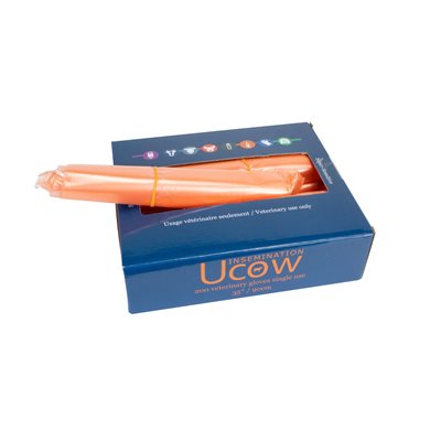 Calving Glove Super Sensitive 1 mil Orange 200 box